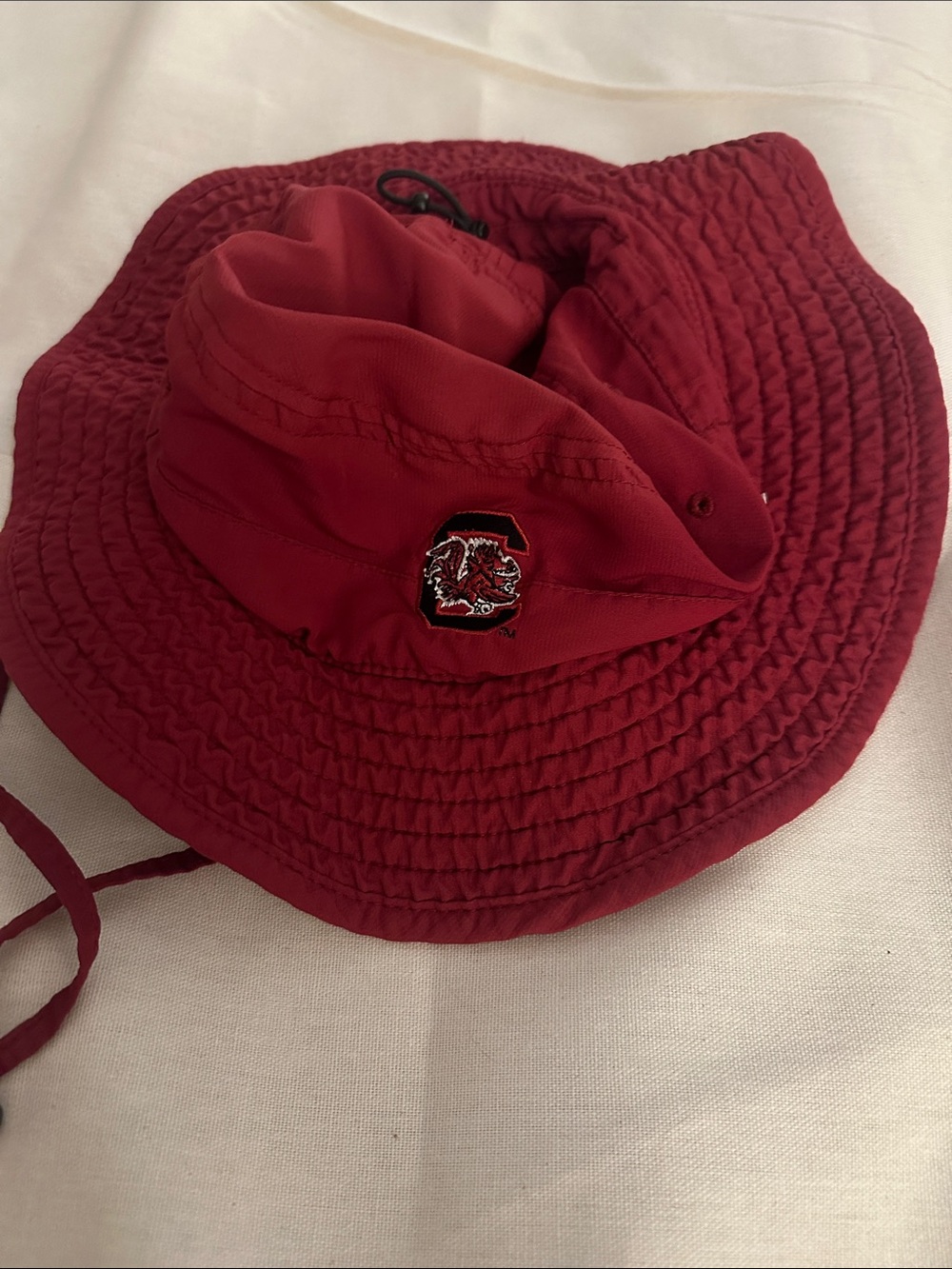 The Game Crimson Gamecock Bucket Hat with Chin Strap